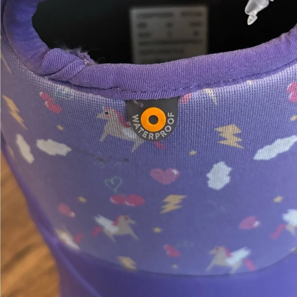 NEW Bogs | Kids Grasp Pegasus Purple Boots‎ -22’F Waterproof Sz 6 Youth